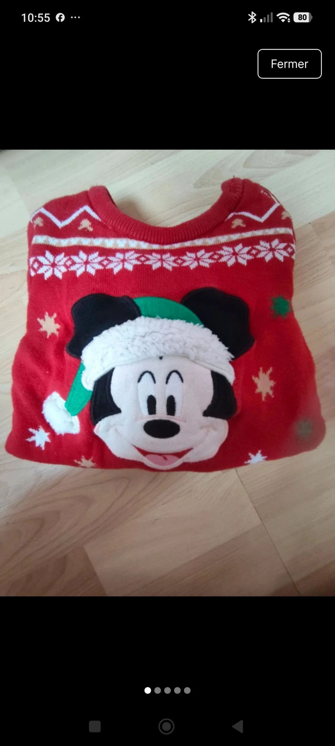 Pull noël 24 mois disney